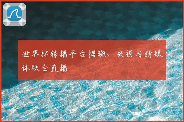 世界杯转播平台揭晓，央视与新媒体联合直播